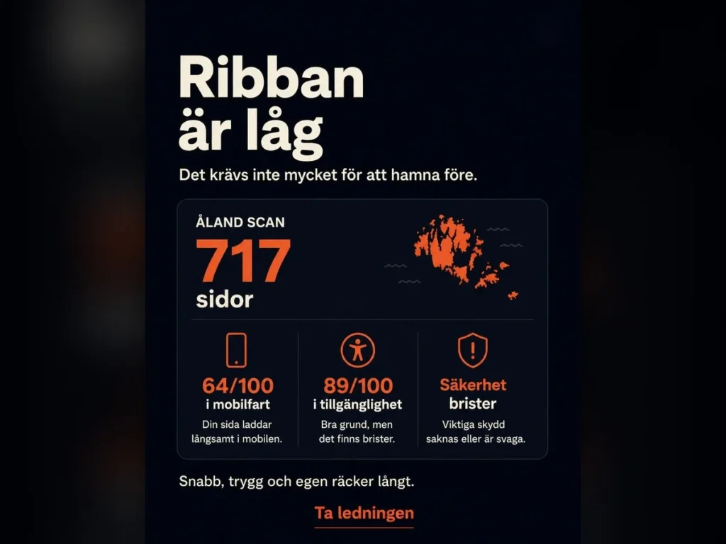 7 vanliga misstag på åländska företagshemsidor (och hur du fixar dem)