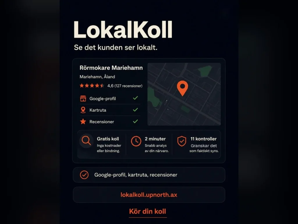 Syns du när kunder söker lokalt, eller hittar de din konkurrent först?